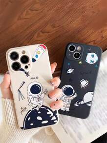 2入組柔軟防摔,彩邊漆邊的智慧型手機保護殼,適用於 Iphone/華為/三星/小米 - 彩色 - 查看 5