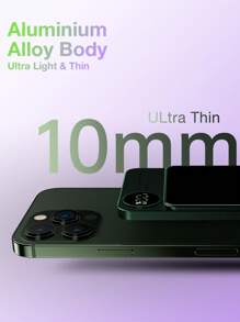 20W Magnetic Wireless Power Bank Wireless Charging External Battery 10000mAh - Dark Green - View 7