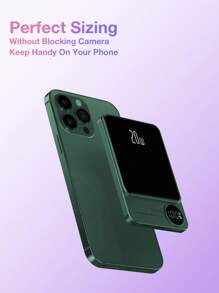 20W Magnetic Wireless Power Bank Wireless Charging External Battery 10000mAh - Dark Green - View 9