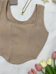 Women Tops - Màu be - Xem 2