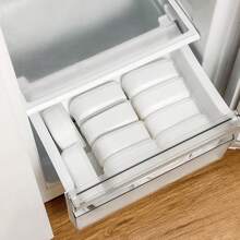 Caja De Congelador De Porcionamiento De Arroz Integral Para Almacenamiento De Comidas Para Bajar De Peso Y Recolección De Granos En El Refrigerador - Blanco - Ver 6