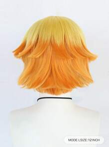 1入組漸層人造假髮帶劉海和1入組假髮帽 - 彩色 - 查看 3