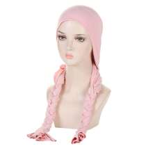 Ladies' Headband With Braids And Cap, Suitable For All Seasons - Olive Green - View 4