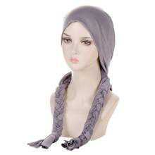 Ladies' Headband With Braids And Cap, Suitable For All Seasons - Olive Green - View 9