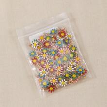 1米彩色0.7cm小菊花形金屬長鍊,手鐲,身體鍊和耳環製作材料,適用於女性diy個性化珠寶 - 彩色 - 查看 1