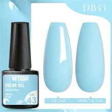 10Pcs Reflective Gel Nail Polish Set Blue Color Vernis Semi Permanent Soak Off Uv Led Hybrid Gel Varnishes Base Top Coat Kits Gift For Women Nail Salon At Home