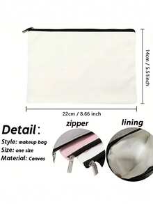 1pc Cosmetic Bag,Makeup Bag Best Friend Birthday Gift For Her, Toiletries Storage Case,Bridesmaid Gift,Ghost Friends Cosmetic Bag, Gift For Her,Friendship Gifts For Women,Personalised Gifts For Her,Letter Print Cosmetics Bag Makeup Bag Makeup Storage Bag Cosmetic Bag Beauty Bag,Travel Makeup Organizer Portable Storage Bag,Travel Bag Toiletry Case Multifunction Pouch Gifts,For Travel Business,Vacation,Daily - Beige - View 6