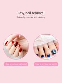 5pcs Reusable Silicone Nail Polish Remover Finger Cots, Nail Art Gel Soak Off Caps Manicure Tool Kit, Gel Polish Remove Wrap Clip Set - Pink - View 4