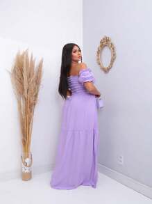 Women Dresses - Màu Lilac Tím - Xem 3