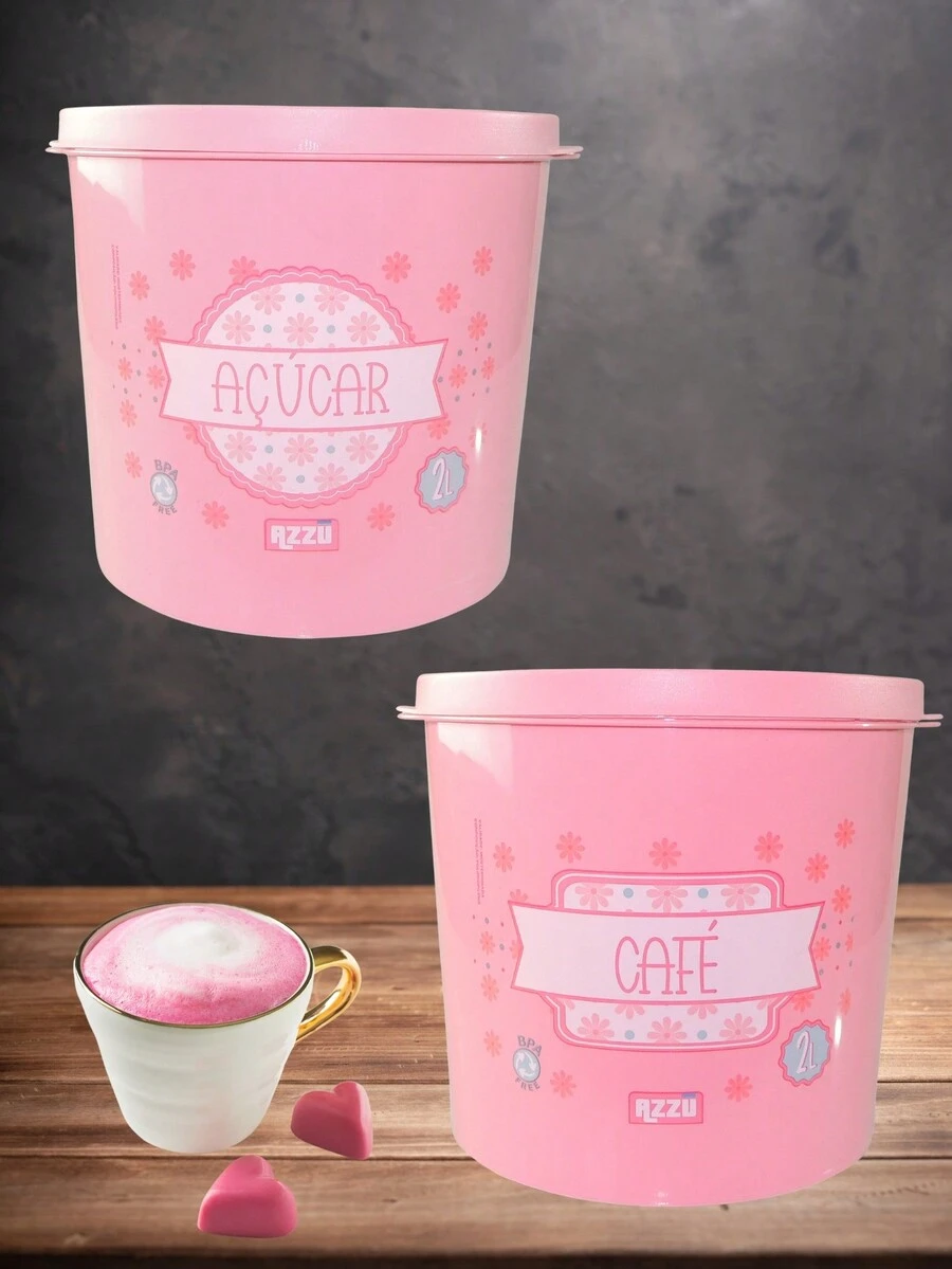 Bottles,Jars & Boxes - 粉色 - 查看 1