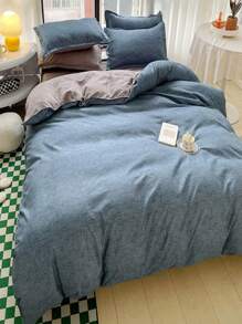 Đơn giản Màu thuần Kim đôi Chăn bông Che phủ - Nhiều màu - Xem 5