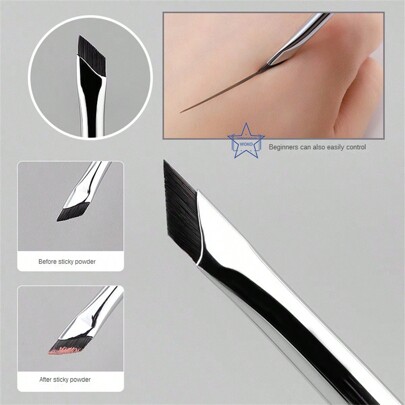 1pc Upgraded Blade Tip Eyeliner Pencil Brush, Ultra-Thin Angle Flat Eyebrow Brush, Placement Brush And Precision Detail Brush For Makeup, Eyebrow Brush, Eyeshadow Brush, Brush,Giveaways