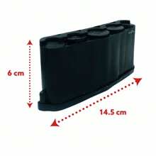Plastic Spring Marimba Coin Holder-Various Colors Bsp - Black - View 5