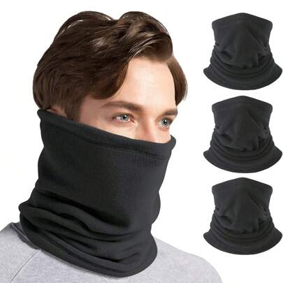 1pc Winter Neck Warmer Gaiter Windproof Men Scarf Men Snood Face Mask Cover Cold Weather Scarf For Skiing Fishing Hiking Cycling
