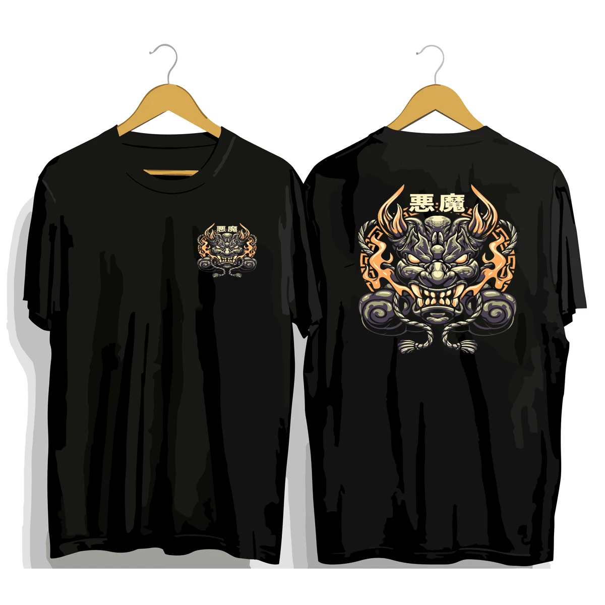 Men Shirts - 黑色 - 查看 1