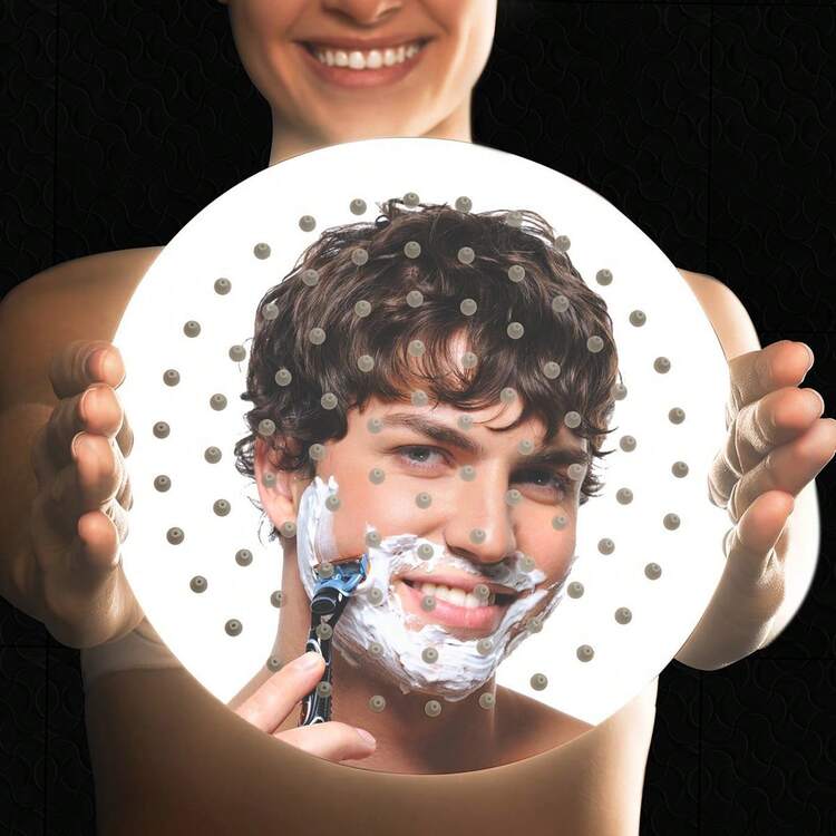 1套不銹鋼頂部噴霧,超薄雨淋、圓形頭頂雨淋、現代式頂部淋浴噴頭,高壓雨淋淋浴花灑,浴室附件浴室附件,花灑頭 - 銀色 - 查看 6