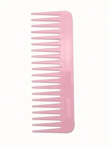2pcs Women's Multi-Color Hair Smooth Comb Flat Comb, Anti-Knot Portable Wide Teeth Hair Comb, Suitable For Daily Use ,Hair Styling Tools Hair Accessories - Multicolor - View 2