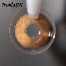 FRESH LADY Freshlady Everyday Color Contacts Pupilentes Sorayama 棕色彩色隐形眼镜 1 年抛型 万圣节服装 角色扮演