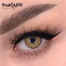 FRESH LADY Freshlady Everyday Color Contacts Pupilentes Sorayama 棕色彩色隐形眼镜 1 年抛型 万圣节服装 角色扮演