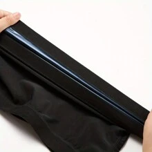 1 件装桑拿汗蒸腰部训练器，男女通用腹部塑身健身服男友款男士 - 黑色 - 查看 5