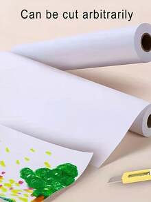 White Drawing Paper Roll - 10m Art Paper Roll (44CM X 10M) Painting Sketching Paper For Easel Paper, Bulletin Board Paper, Wall Art, Gift Wrap - White - View 3