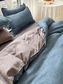 Đơn giản Màu thuần Kim đôi Chăn bông Che phủ - Nhiều màu - Xem 7