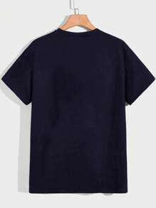 Men T-Shirts - Màu xanh hải quân - Xem 2