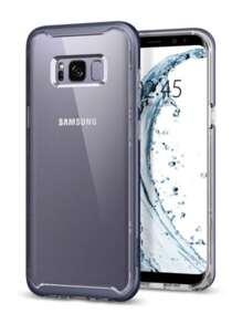 Funda Case Lujo Spigen Uso Rudo Neo Hybrid Crystal para Galaxy S8 Plus - Gris Claro - Ver 1