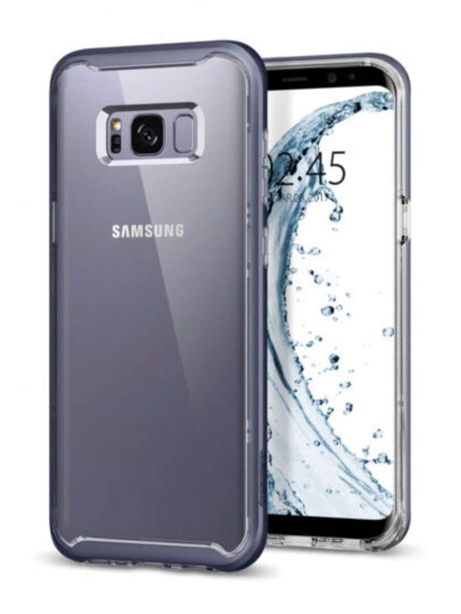 Funda Case Lujo Spigen Uso Rudo Neo Hybrid Crystal para Galaxy S8 Plus - Gris Claro - Ver 1
