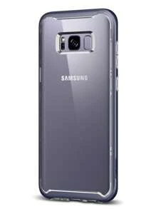 Funda Case Lujo Spigen Uso Rudo Neo Hybrid Crystal para Galaxy S8 Plus - Gris Claro - Ver 6