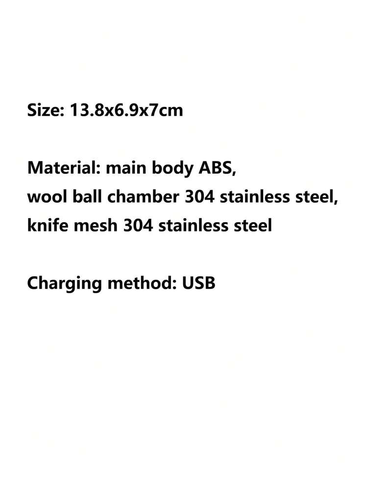 充電式リントリムーバー - 衣類、家具、カーペット用ポータブルシェーバー - USB ケーブルと洗浄ブラシ付属 - ホワイト - 見る 5