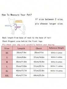 寵物狗胸背一體式衣服,加厚高領背心,適用於秋冬季節 - 黑色 - 查看 11