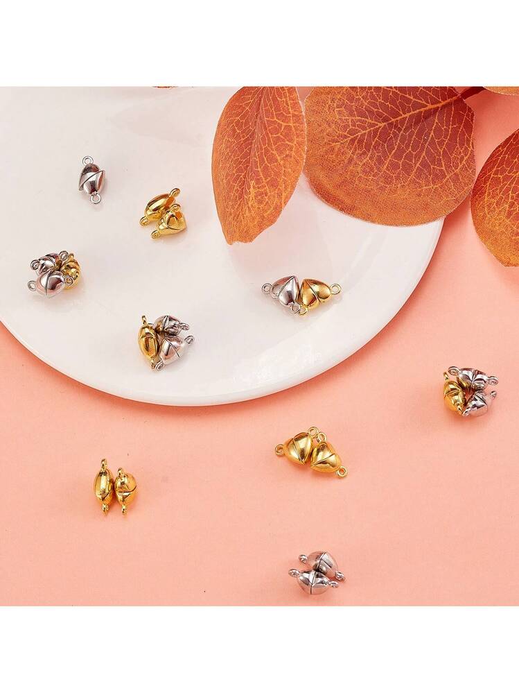 5 Paia Di Fermagli Magnetici A Forma Di Stella Per Gioielli Fai Da Te - Chiusure Colorate Per Bracciali E Collane - Forza Magnetica E Rottura Di Sicurezza