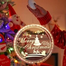 1 đèn LED 6.1in trang trí không khí Giáng sinh đèn treo hút 3d chạy bằng 3 pin AAA, đèn treo trang trí Giáng sinh bằng acrylic, không bao gồm pin trang trí Giáng sinh quà tặng Giáng sinh cây thông Noel lễ tạ ơn đồ trang trí đèn Giáng sinh trang trí phòng ngủ trang trí nhà trang trí tiệc trang trí phòng lễ hội ngày lễ - Nhiều màu - Xem 2