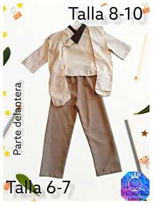 Niños Disfraz de Halloween, Disfraz de Star Wars de 8 a 12 años 3 PIEZAS - Beis - Ver 1