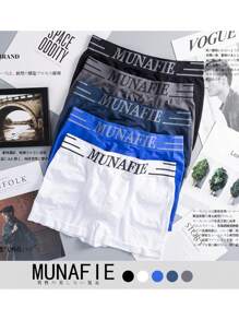 Paquete De 5 Boxers Corto Para Hombre Tela Suave - Azul - Ver 2