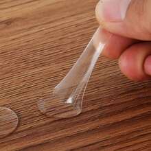 50或100入組雙面膠納米膠帶包含透明圓形托盤(7mm/10mm/15mm),強力無痕凝膠點膠水 - 白色 - 查看 2