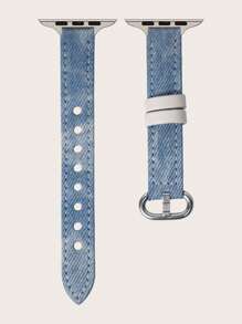 1条表带，灰棕色皮革表带，女士款，柔软舒适，兼容 9/8/7/6/5/4/3/2/1系列，尺寸38mm/40mm/41mm/42mm/44mm，纤薄表带，时尚个性化，可作为礼物赠送。 - 淺藍色 - 查看 9