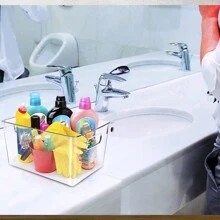 2-8pcs/Set Transparent Plastic Food And Beverage Storage Container. Stackable Fridge Drawer Box For Freshness Beach Bag Beach Essentials Beach Towel Organizer Beach Accessories Beach Stuff Holiday Bag Holiday Essentials For Summer For Vacation - Clear - View 5