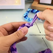 100入組DIY情侶編織手環彩虹小橡皮筋閨蜜彩色髮箍皮革小禮品適用於女性頭飾