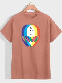 Men T-Shirts - Màu Hồng  San hô - Xem 1