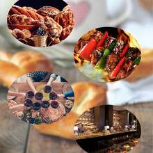 1入組加厚304不銹鋼食品夾,適用於麵包、燒烤、蛋糕等食品