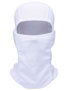1 件拉法帽面罩，透气防紫外线滑雪面罩夏季降温颈套，骑行面罩，防紫外线滑雪围巾，男/女/劳工适用（白色），适合骑自行车和骑摩托车 - 白色 - 查看 1