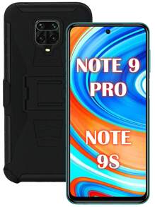 Funda Uso Rudo Con Clip Para Xiaomi Redmi Note Pro Note 9s - Negro - Ver 1