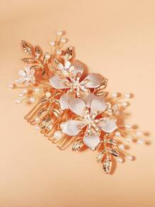 Trang trí trên đàu của cô dâu - Vàng - Xem 2