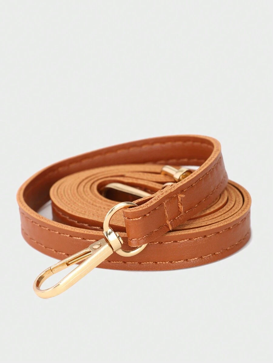 1 pieza Correa ajustable para bolso de unicolor minimalista casual de piel sintética (PU) - Marrón - Ver 1
