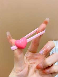 60pcs Candy Colored Cartoon Hair Ties With High Elasticity For Girls - Multicolor - View 5