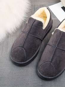 Women 2024 Winter Slip-On Short Tube Snow Boots With Thermal Lined, Warm Snow Boots - Grey - View 6