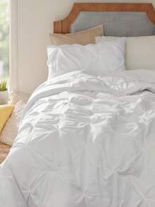 Bedsure Valentine's Day Comforter Set - 5/7 Pieces Bedding Set, Pintuck Bedding Sets For All Season, Bed In A Bag With Flat Sheet And Fitted Sheet, Pillowcases & Shams, For Spring Decor, Wedding Decor, Easter Decor, Room Decor, Home Decor - White - View 11