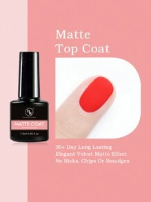 哑光美甲凝胶，每瓶7.5毫升，采用ABS树脂制成，打造独特的哑光质感，令指甲更显精致时尚，适用于UV凝胶，适合个人使用、美甲工作室和专业美甲师，是送给女性的理想礼物。 - 無色 - 查看 2